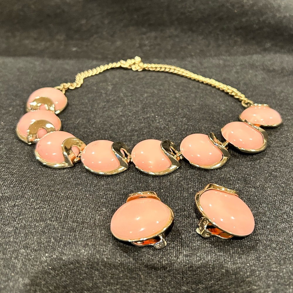 Vintage (1960s) Necklace and Clip-On Earrings